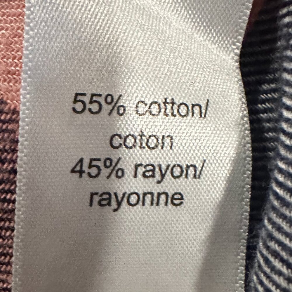 Maurices Pink, Navy & White Plaid Button-Up Shirt – Size XL - Picture 15 of 15